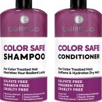 Color Safe Shampoo and Conditioner Set For Protecting Dyed and Treated Hair Against Fading Sulfate and Paraben Free Anti Fade Moisturizing Care Products to Protect Women and Men With Rosemary
